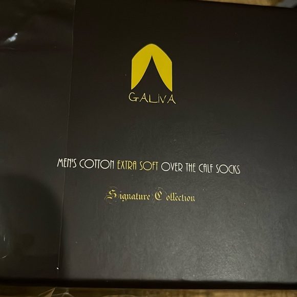 6 pair Galiva Men’s over calf socks cotton spandex and elastic warm small thick - Picture 2 of 6